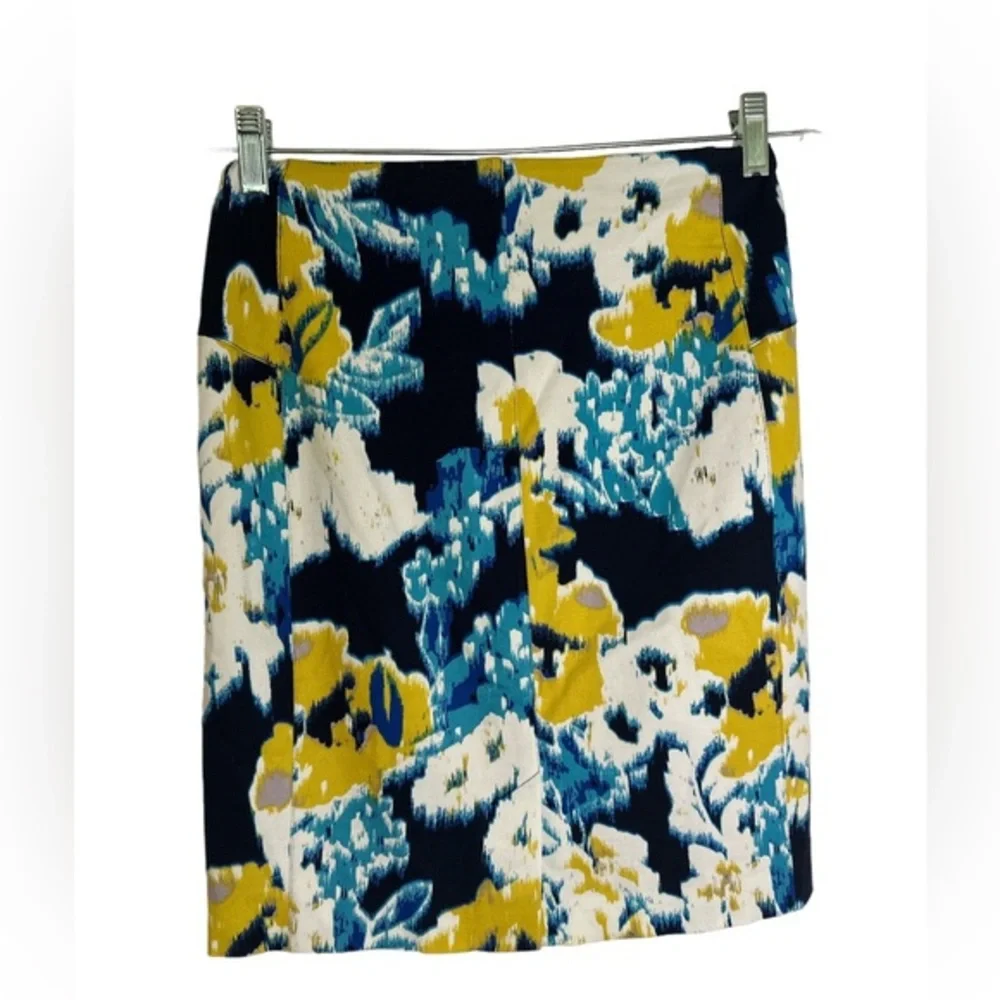 Lysse‎ Women’s Knee Length Pencil Skirt Floral LC7 Yellow Small